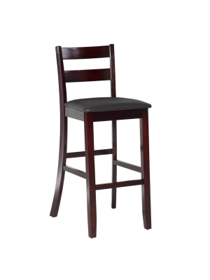 29" Triena Soho Barstool Hardwood/brown - Linon