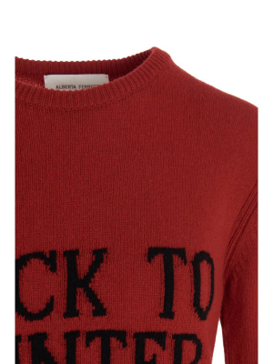 Alberta Ferretti Back To Winter Intarsia Sweater