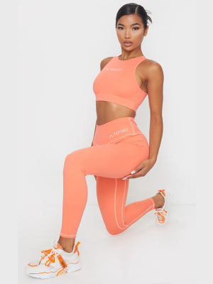 Prettylittlething Orange Sculpt Luxe High Waist...