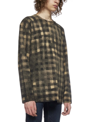 Kenzo Ghost Checked Knit Jumper