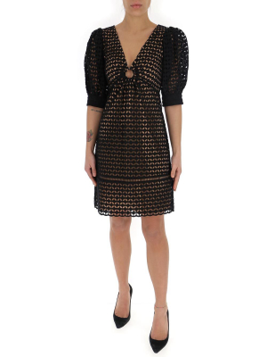 Michael Michael Kors Eyelet Lawn Mini Dress