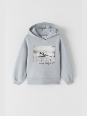 Photographic Print Sweatshirt