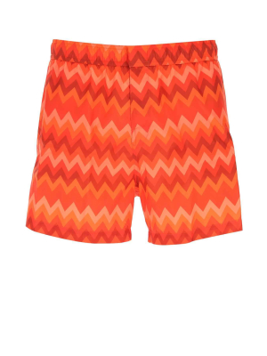 Missoni Zig Zag Patterned Swimming Shorts