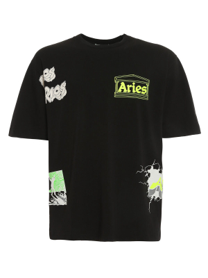 Aries Logo Printed T-shirt