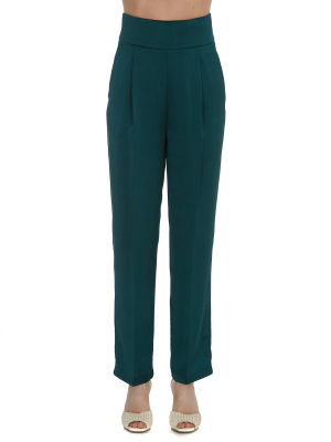 Pinko Pleat Detail High-waisted Trousers