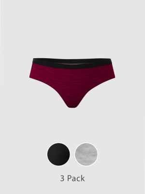 The Mini Bar | Solid Cheeky Underwear 3 Pack