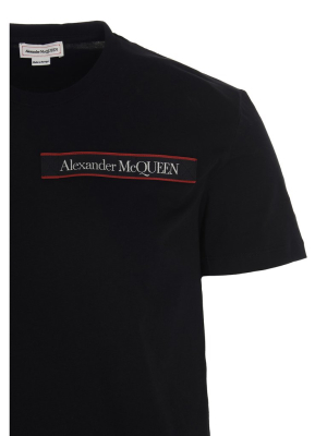 Alexander Mcqueen Logo Patch Round Neck T-shirt