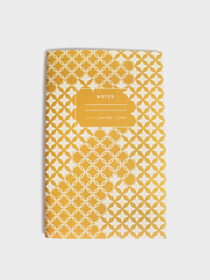 Lined Notebook, Yellow Shippou