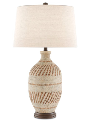 Faiyum Table Lamp In Tan