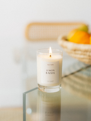 Lemon Basil Candle / Available In 5oz & 8oz