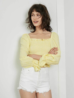 Amelia Yellow Country Blouse