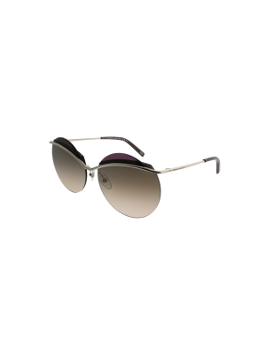 Marc Jacobs Marc 102/s 3yg Zv Womens Round Sunglasses Light Gold 62mm