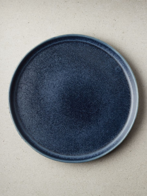 Drift Reactive Indigo Salad Plate