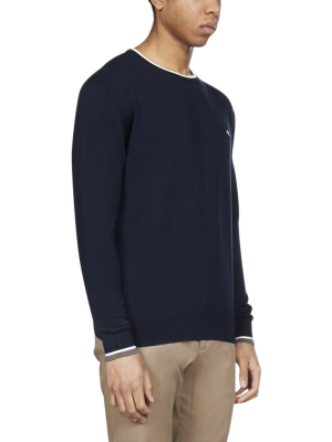 Etro Logo Contrast Trim Sweater