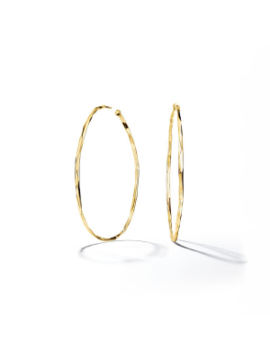 Jackson Faceted Hoop Earrings - 2.75"