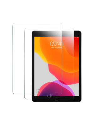 Insten 2-pack Ultra-clear Tempered Glass Screen Protector Compatible With Apple Ipad 10.2"