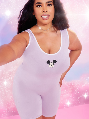 Plus Lilac Disney Mickey Unitard