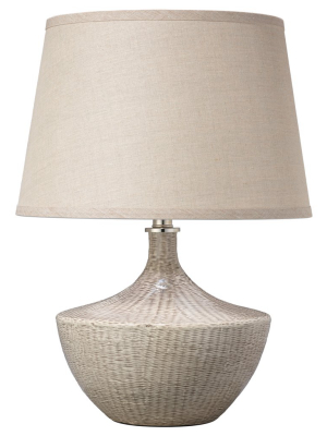 Basketweave Table Lamp