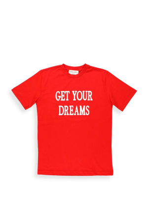 Alberta Ferretti Kids Slogan Print Crewneck T-shirt