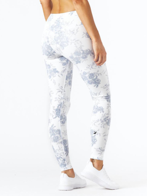 Sultry Legging Print: French Blue Toile