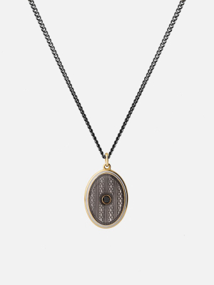 Argyle Black Diamond Necklace, Gold Vermeil/gray