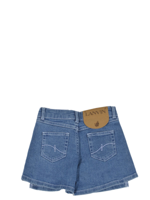 Lanvin Enfant Layered Denim Shorts