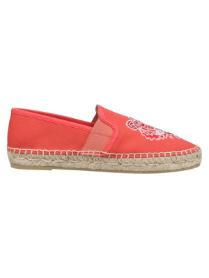 Kenzo Tiger Logo Embroidered Espadrilles