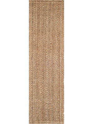 Natural Fiber Natural/brown Runner Rug