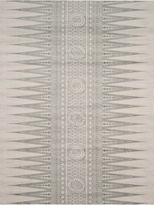 Evoke Tribal Ivory/silver Area Rug