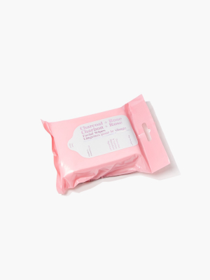 Charcoal & Rose Facial Wipes