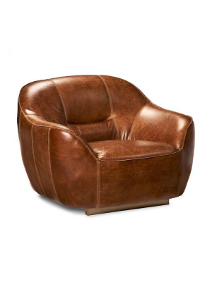 Interlude Home Davis Chair In Russet Bronze