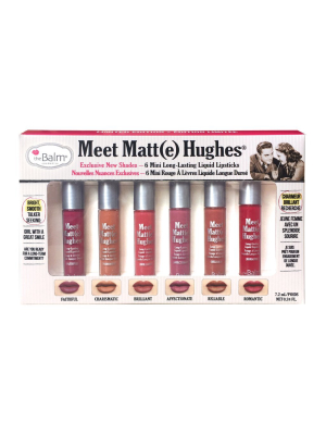 Meet Matte Hughes® Vol. 2 -- Set Of 6 Mini Long-lasting Liquid Lipsticks