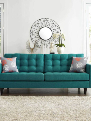 Era Upholstered Sofa Teal