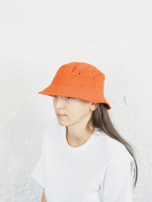 Cotton Bucket Hat Orange