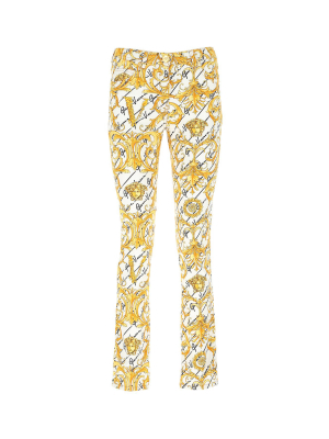 Versace Baroque Print Slim Leg Trousers