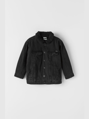 Trucker Black Denim Jacket