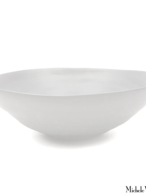 Matte Porcelain Serving Bowl White - Extra Large