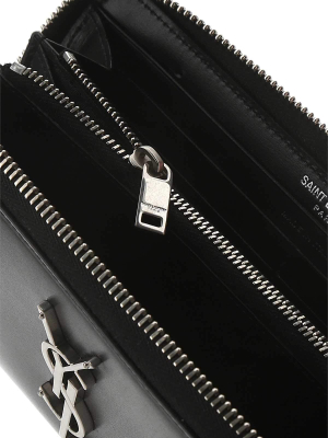 Saint Laurent Monogram Zip Around Wallet