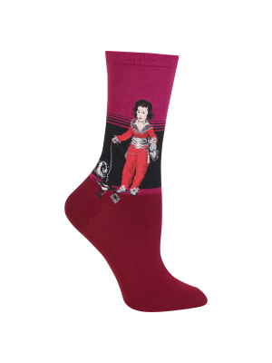 Women’s Goya's Boy With Cat Crew Socks