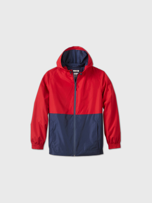 Men's Colorblock Hooded Rain Jacket - Goodfellow & Co™