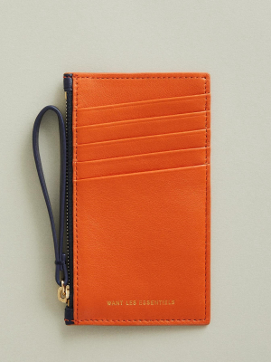 Adana Leather Zipped Cardholder