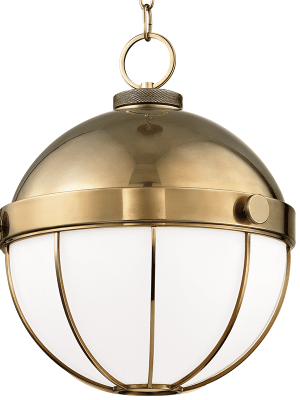 Sumner 1 Light Pendant Aged Brass