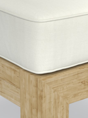 Larnaca Outdoor Teak Ottoman