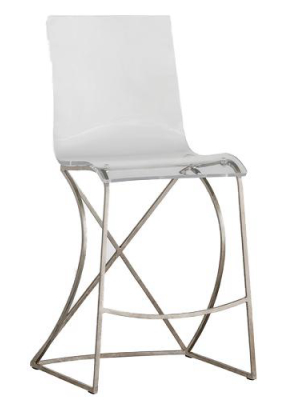 Gabby Johnson Counter Stool - Silver