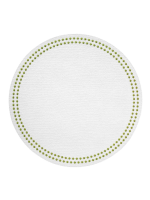 Bodrum Pearls Placemat - Antique White & Willow- Set Of 4