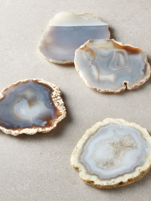 Grey Agate Coasters Set Of 4