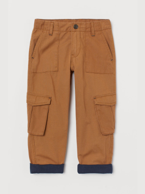 Lined Cargo Pants