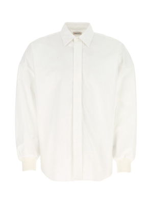 Alexander Mcqueen Dropped Shoulder Poplin Shirt