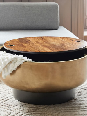 Drum Storage Coffee Table