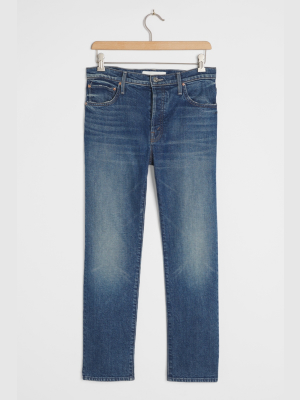 Mother The Scrapper Ultra High-rise Straight Jeans